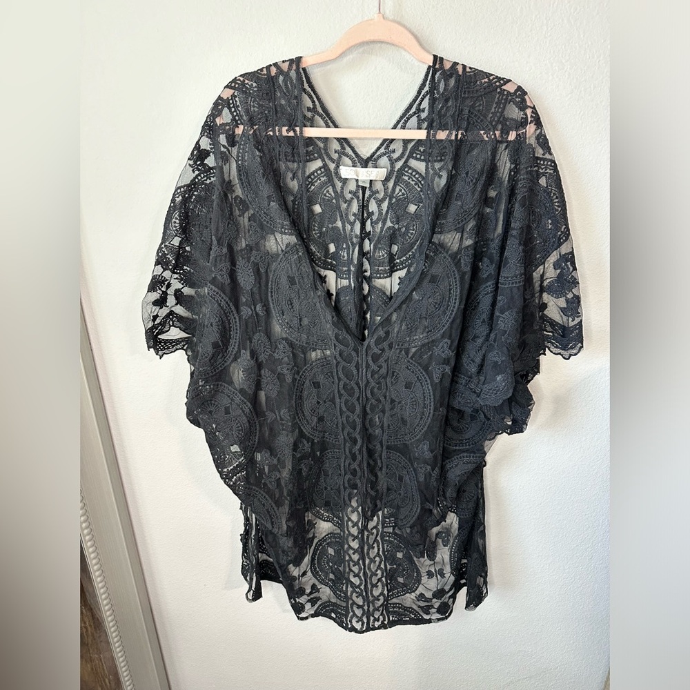 Sol & Sea Boho Lace Cover up Kaftan L/XL